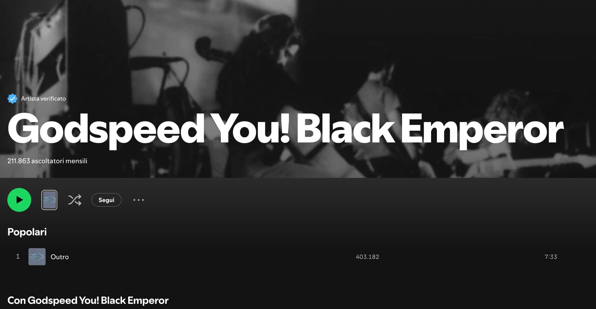 Godspeed You! Black Spotify
